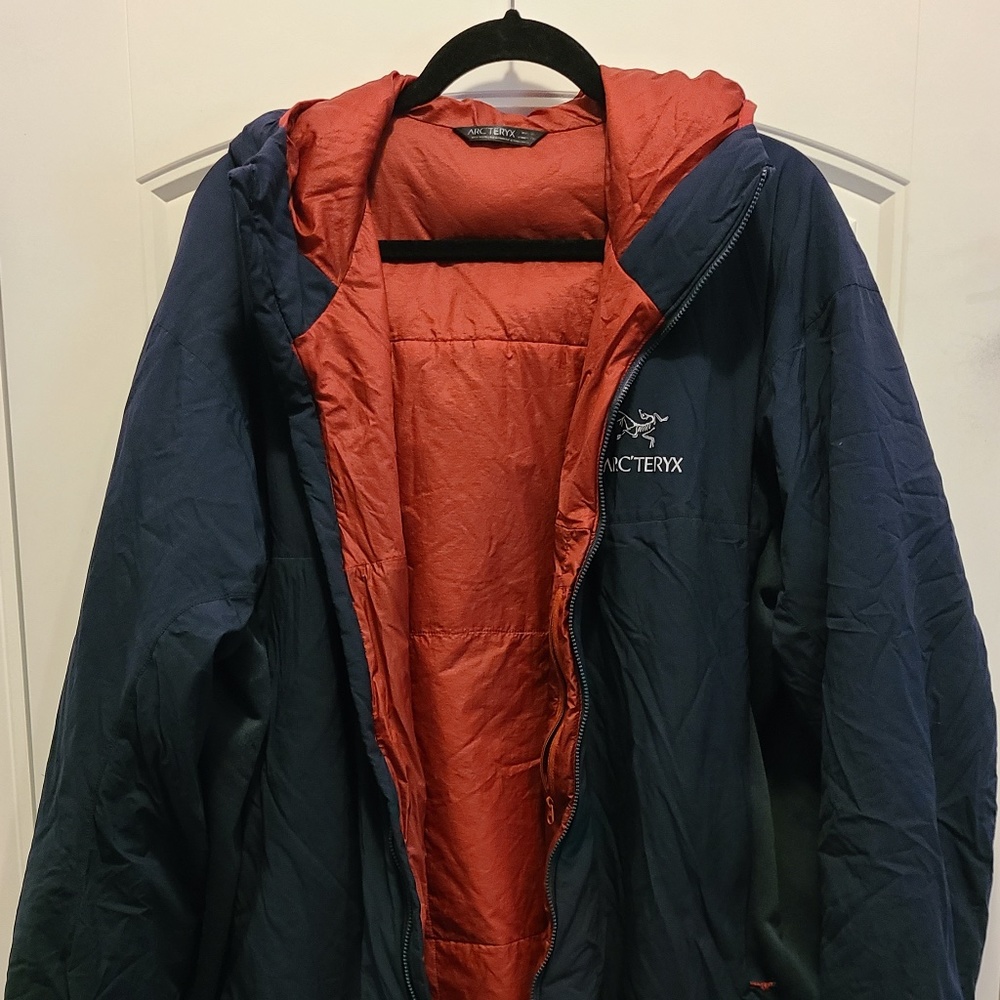 Arc'teryx Atom LT Hoody - Navy and Red - Size 2XL